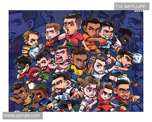 卡通足球明星的精彩瞬间与创意插画展现足球魅力与激情的完美结合